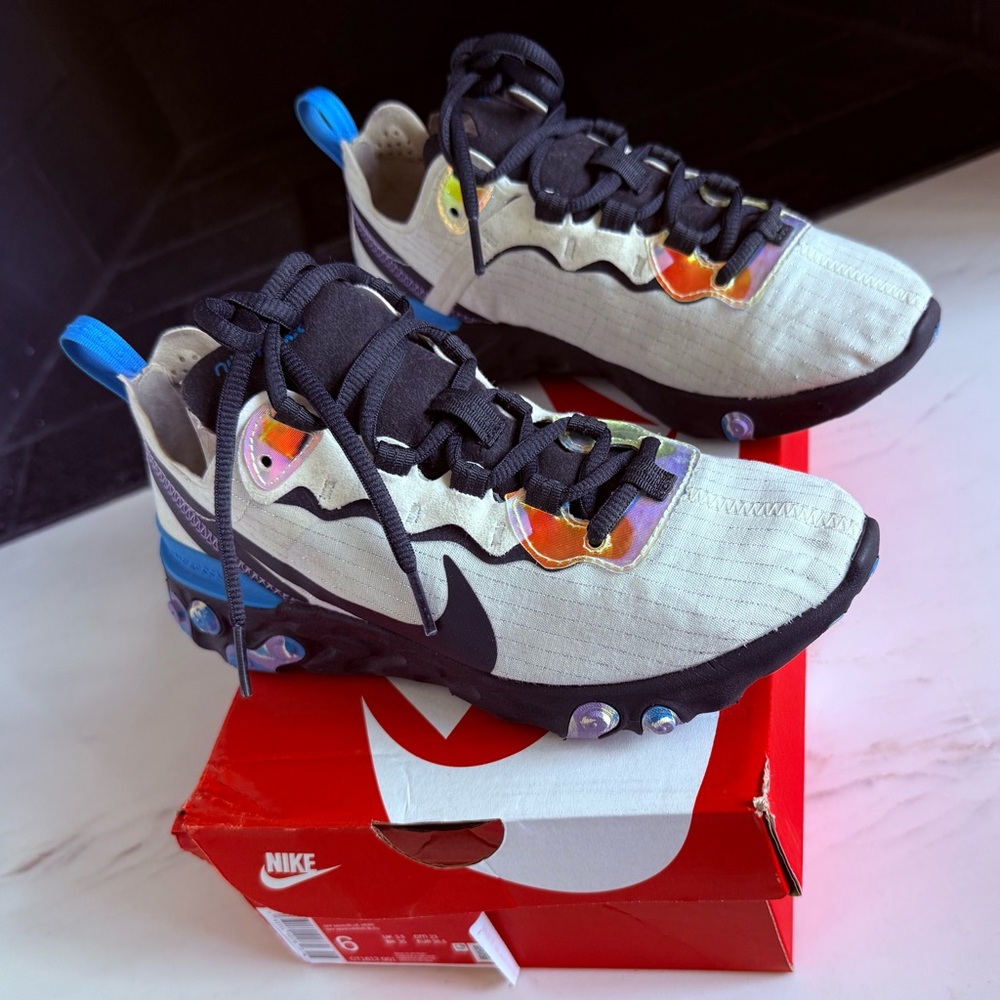 Nike Womens React Element 55 Running Athletic Sho… - image 1